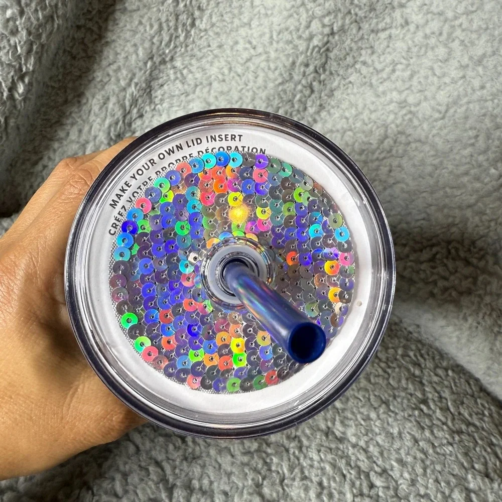 Starbucks 24 oz Tumbler Cup‎ Green Decorate Your Own Confetti Lid 2022
